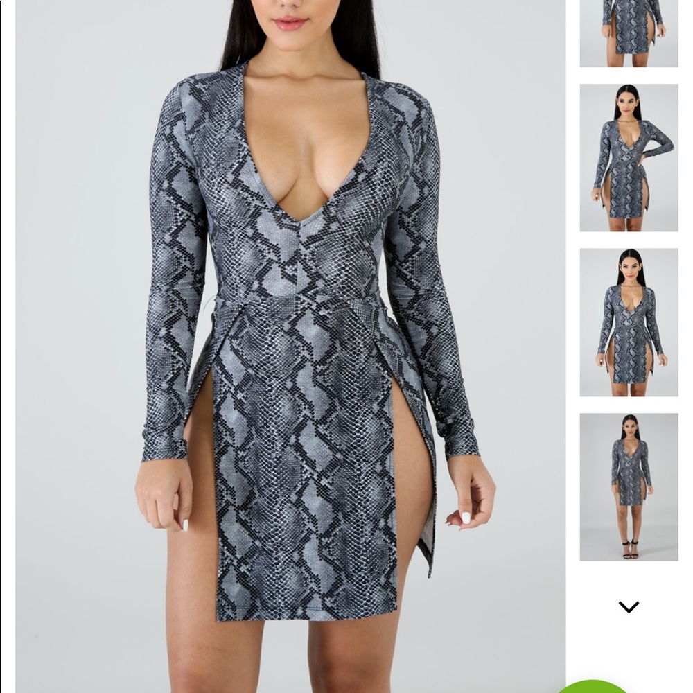 Snakeskin dress